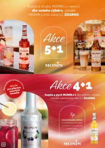 Monin citron, broskev 1l